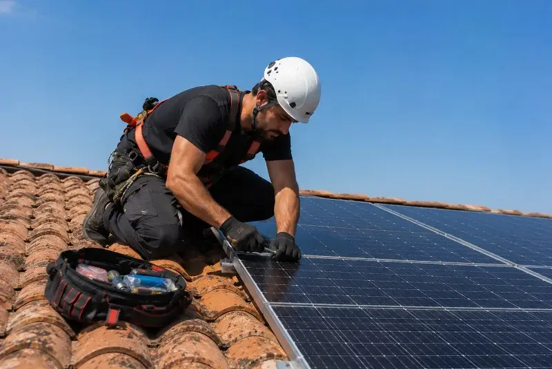 Maintenance et monitoring de panneaux solaires à Saint-Michel-le-Cloucq